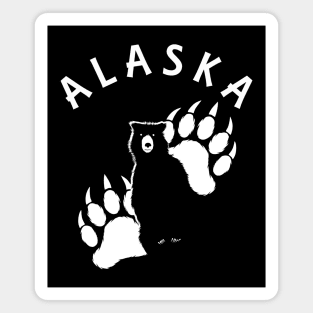 Standing Bear Silhouette - Alaska Wildlife Magnet